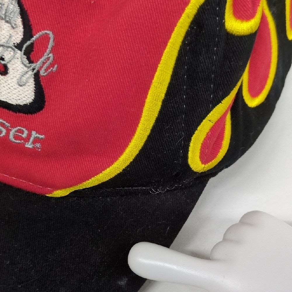 Budweiser Red and Black Cap with Yellow Accents - Picture 4 of 7
